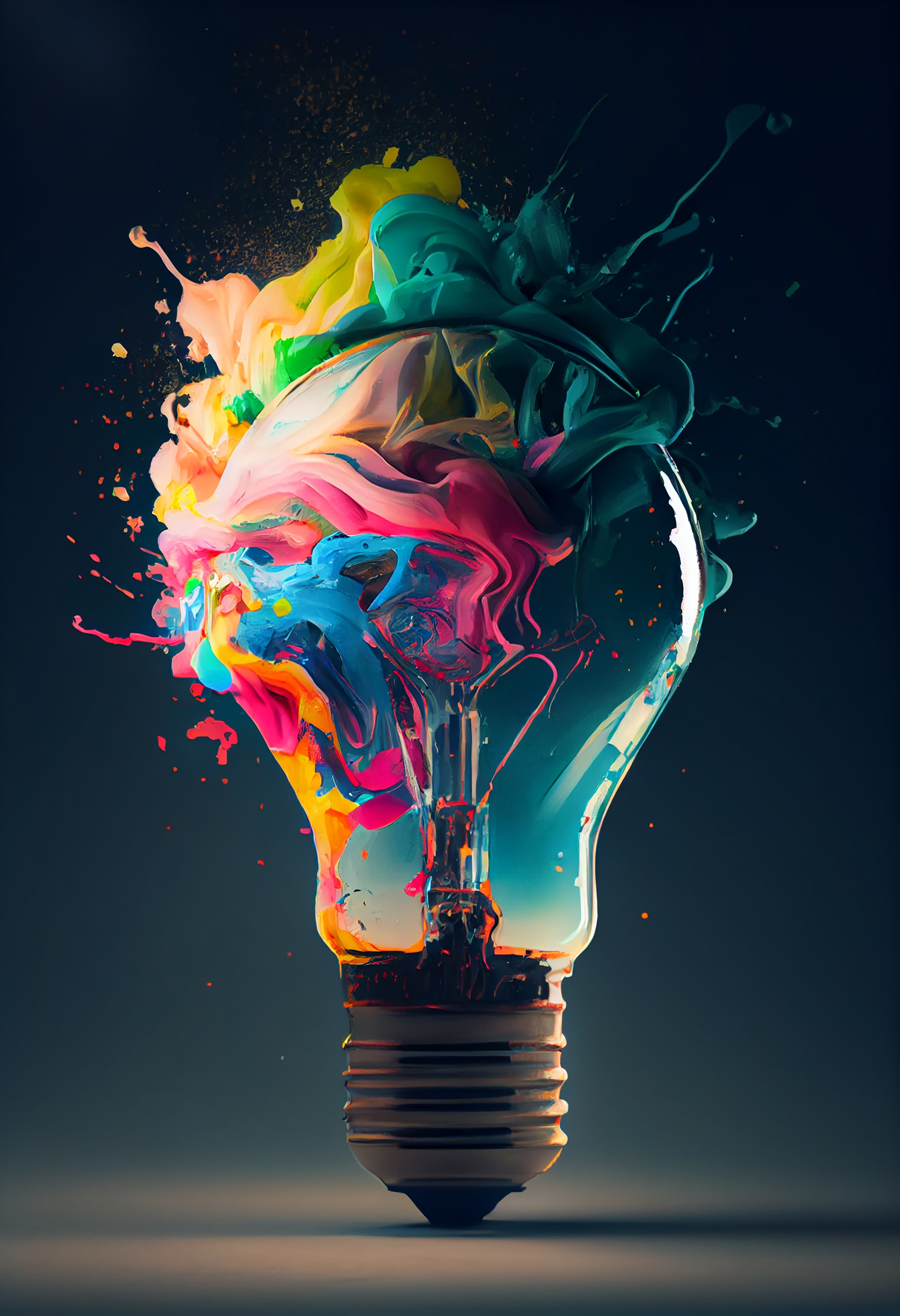Creative light bulb concept